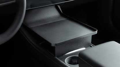Modern en Comfortabel: Tesla Model 3/Y Middenconsole Tafel met Carbonlook