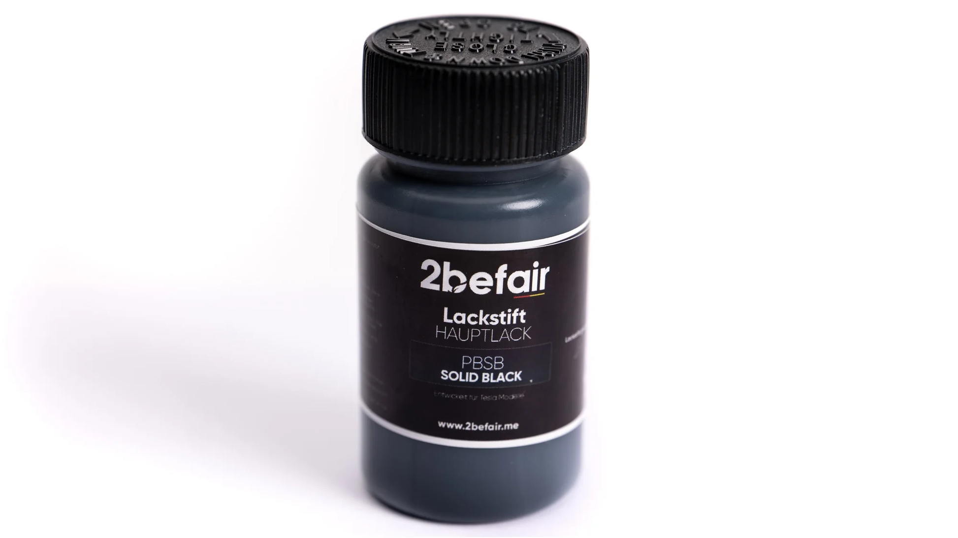 2befair Lakstift in Solid Black geschikt voor Tesla modellen