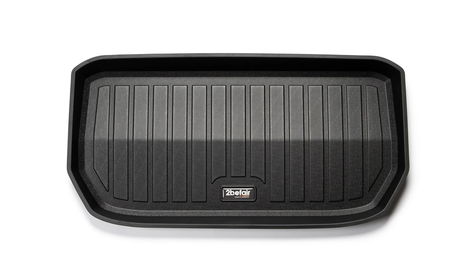 Tesla upgrades: Premium 2befair mat beschermt de Model Y frunk tegen vuil en vocht.