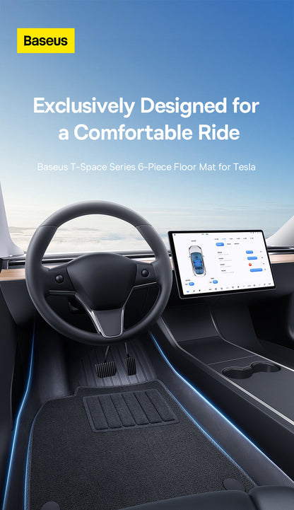 Luxe, waterbestendige TPE Rubber vloermat voor Tesla Model Y