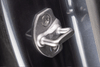Tesla Model Y deurslot cover in luxe zwart, nauwkeurige pasvorm en moderne uitstraling.