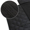Detailopname van het duurzame en waterdichte materiaal van de autodeken hond Tesla Model Y met anti-slip afwerking en klittenbandbevestiging.