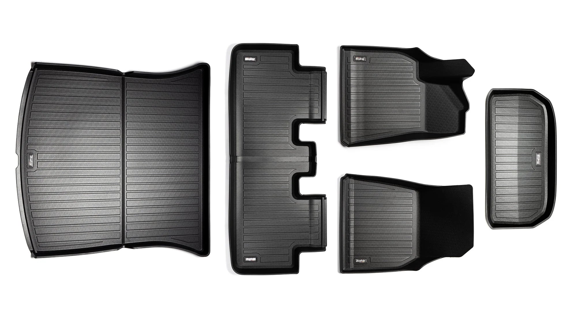 Tesla Model Y Vloermatten Rubber All Weather Complete Set MijnTesla