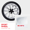 Tesla Velg Reparatie Patch Model 3 voor Sport velgen in zilver. Perfecte kleurovereenkomst om tesla velgen te repareren bij schade.
