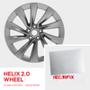 Tesla Velg Reparatie Patch Model Y Helix 2.0 in Liquid Vapor. ✓ Snelle oplossing voor Tesla velgen beschadigd, zonder dure reparatie.
