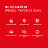 De Recarfix Tesla Velg Reparatie Patch Model Y is wasstraat-proof, gepatenteerd, made in Holland en geschikt om Tesla velgen te repareren.