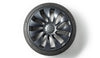 Velgbeschermer Tesla Model Y 21 inch close-up in zwarte uitvoering, perfect passend en ontworpen voor optimale bescherming van jouw velgen.