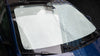 Zonnescherm Tesla Model 3 voorruit met zilveren reflectielaag. Op maat gemaakt zonnescherm dat perfect past en oververhitting voorkomt.