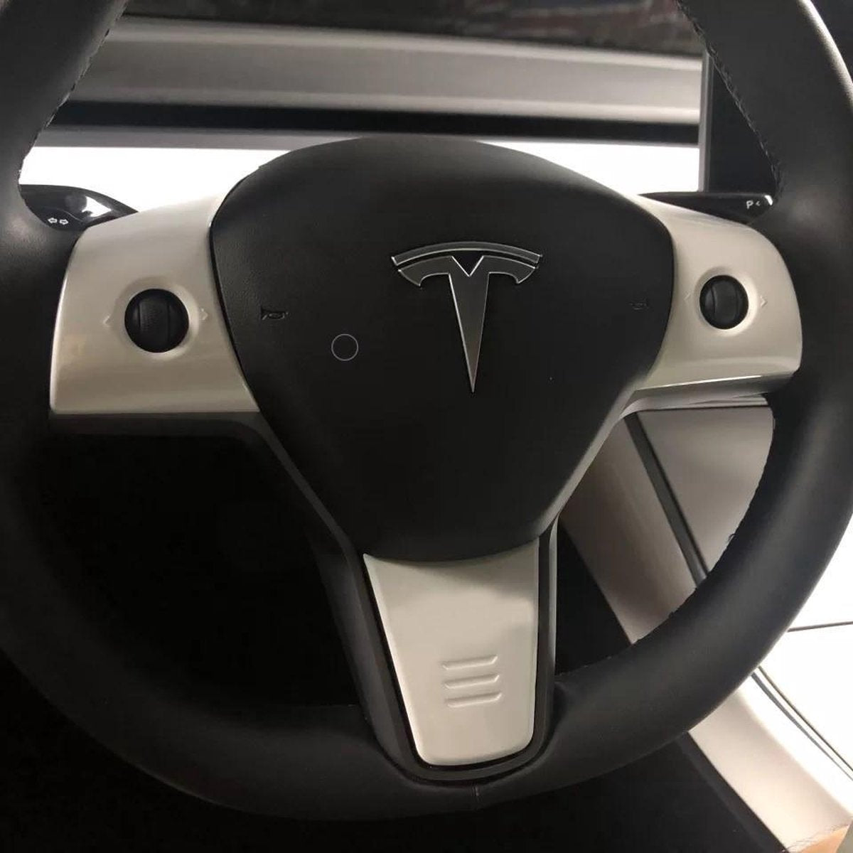 lamp Vervreemding Snazzy Tesla Model 3 Y Stuurinleg Stuur Cover Carbon Wit Stuurhoes Auto  Accessoires 3-delig Interieur – Mijn-Tesla