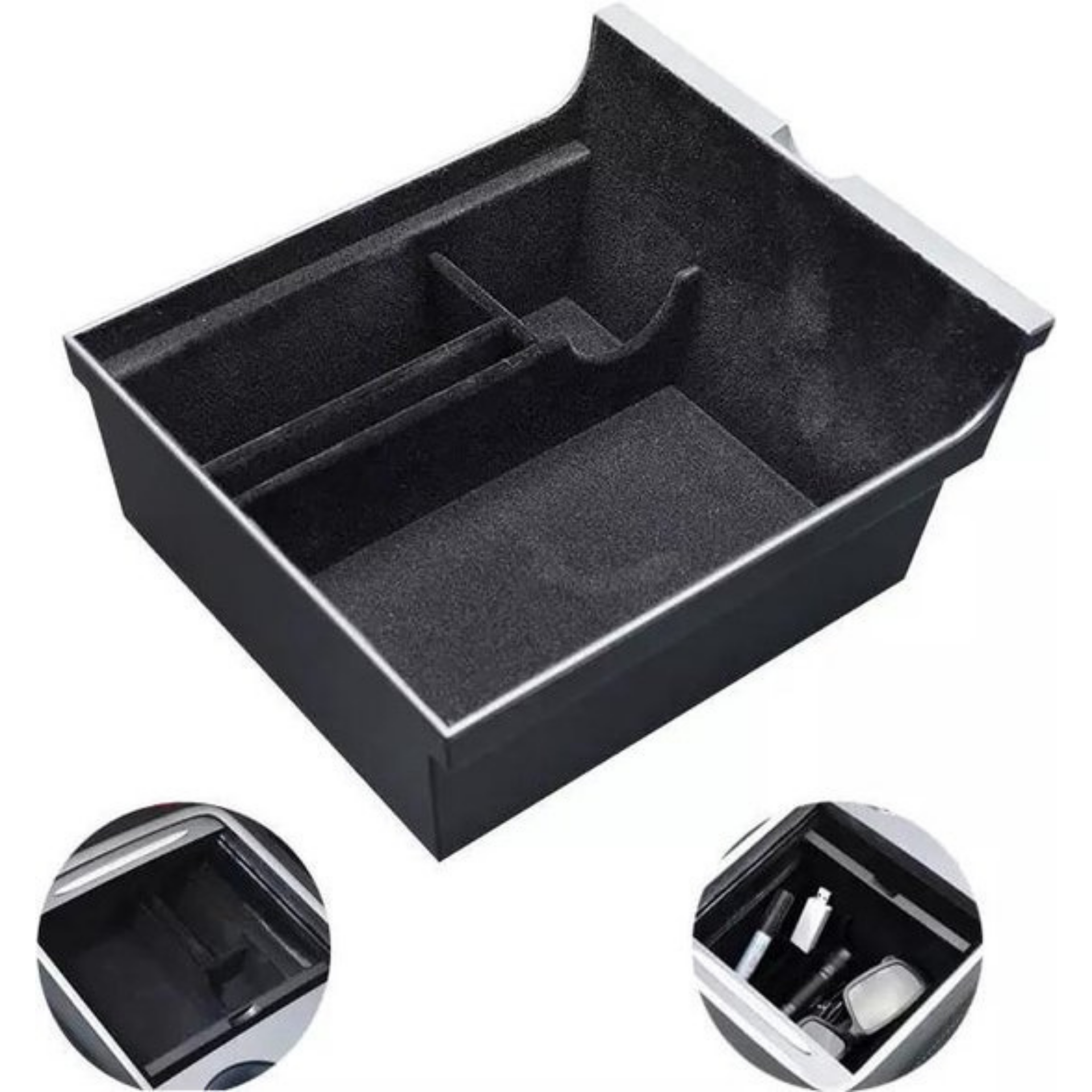 Tesla Model 3 en Y Facelift Middenconsole Organizer Auto Accessoires Opbergbak – Zonnebril Lade