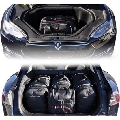 Tesla Model S 2012-2016 Trunk Reistassen 8-delig Organizer Weekendtassen Auto Interieur Accessoires
