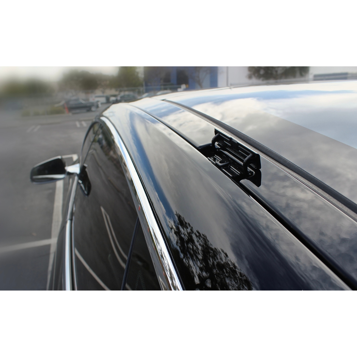 Tesla Model S Dakdrager Zwart juni 2015 - heden Yakima Whispbar Flush Auto Exterieur Accessoires