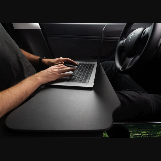 Tesla Model Y laptoptafel, elegant design, transformeert je auto tot een mobiele werkplek of eetruimte