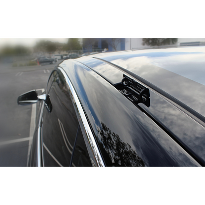 Tesla Model S Dakdrager Zwart 2012 - mei 2015 Yakima Whispbar Flush Auto Exterieur Accessoires