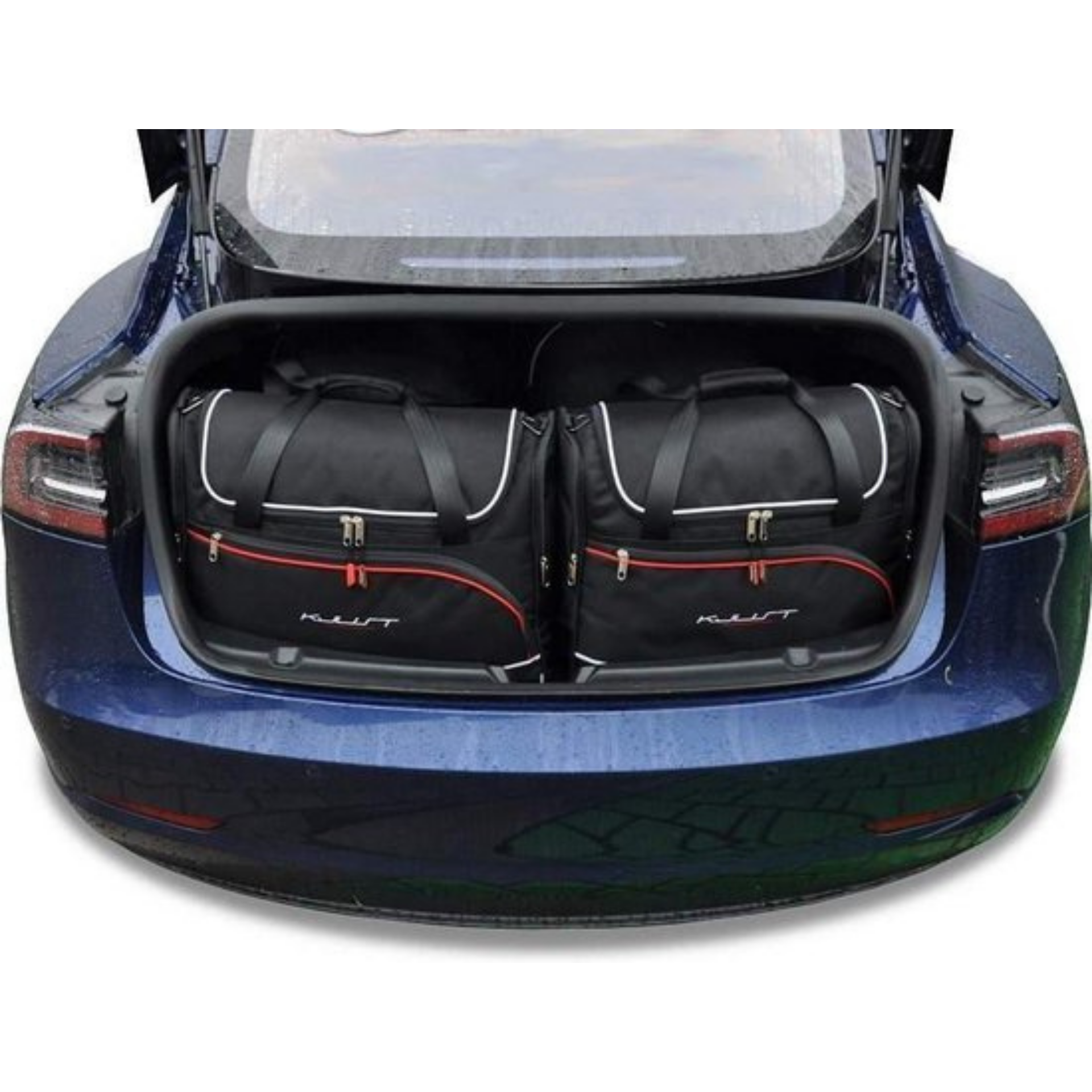 Tesla Model 3 Bespoke Trunk Reistassen 5-delig Organizer Weekendtassen Auto Interieur Accessoires