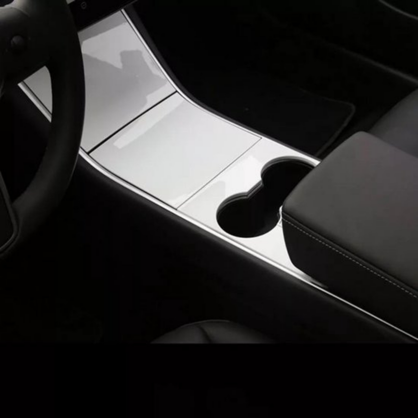 Tesla Model 3 Panelen Middenconsole Wrap Auto Accessoires Wit Nederland België