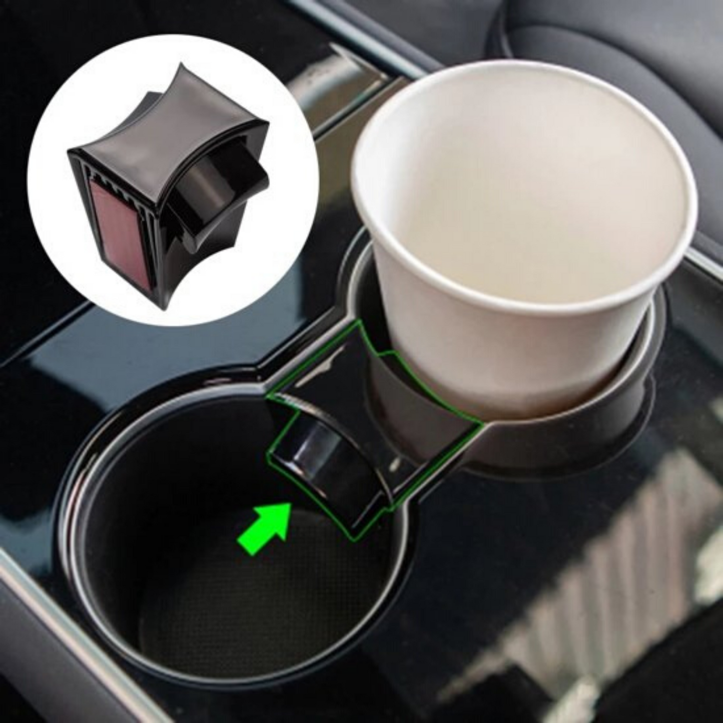 Tesla Model 3 Bekerhouder Middenconsole V2 Cup Organizer Auto Interieur Accessoires Nederland België