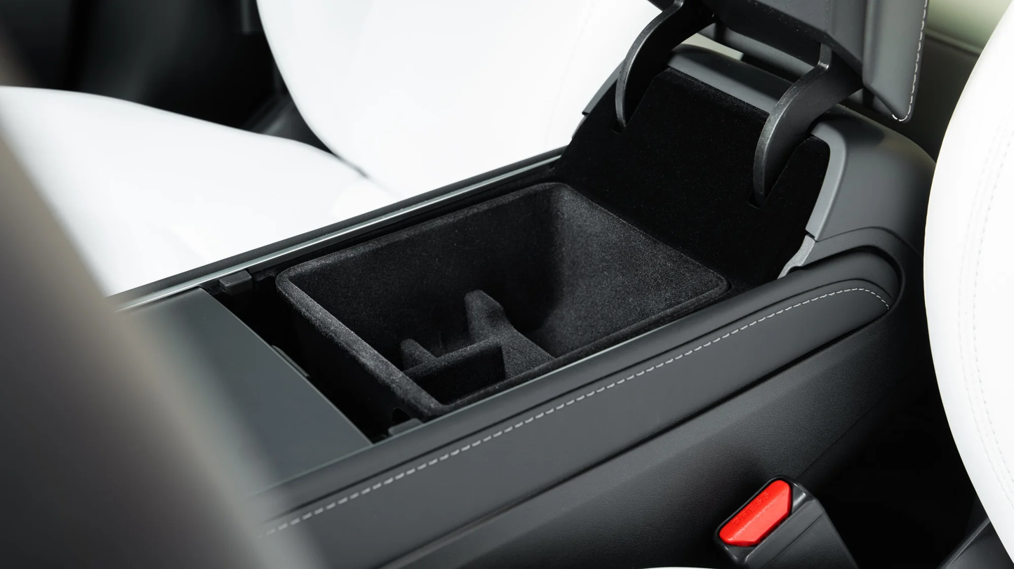 Tesla Model Y en Model 3 Facelift Armsteun Organizer Auto Accessoires Opbergbak – Zonnebril Houder