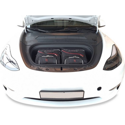 Tesla Model Y Reistassen op maat 2-delig Frunk Organizer Weekendtassen Auto Interieur Accessoires