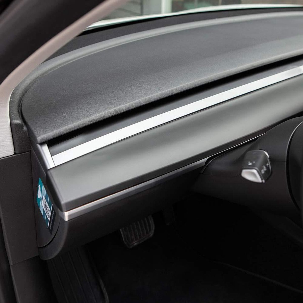 Tesla Model Y en 3 Mat Zwarte Panelen Middenconsole Dashboard Deurlijst Auto Interieur Accessoires